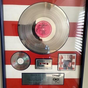 Bruce Springsteen Platinum Record